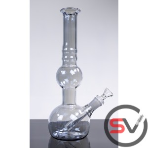 ROUND REFLECTION GLASS WATER PIPE 11inch
